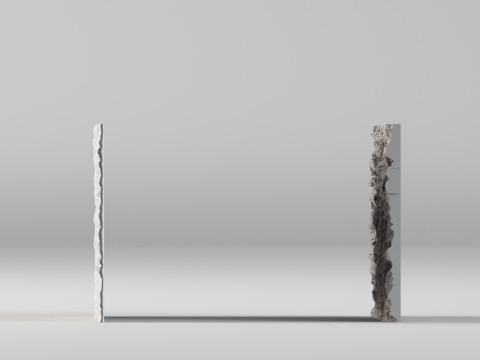 001672 ドバイ ストーン ウォール 3Dプリントモデル