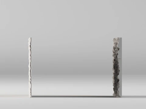 001672 Dubai Stone Wall 3D Print Model