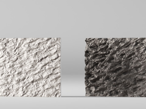 001672 ドバイ ストーン ウォール 3Dプリントモデル