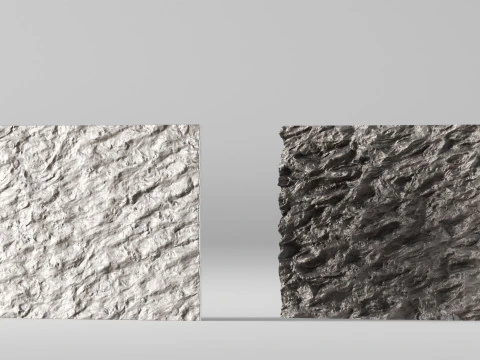 001672 Dubai Stone Wall 3D Print Model