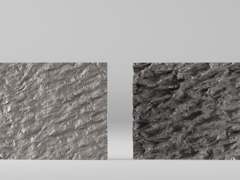 001672 ドバイ ストーン ウォール 3Dプリントモデル