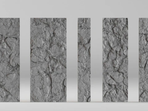001673 Plates Zhukovka Scan-Based Relief Panels 3D Print Model
