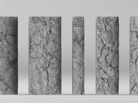 001673 Plates Zhukovka Scan-Based Relief Panels 3D Print Model