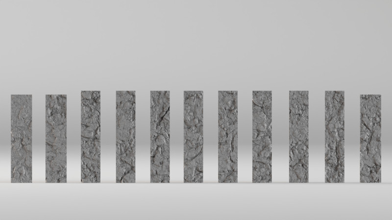 001674 11 пластин Nikolino. Рельєфні панелі на основі сканування 3D Принт Модель .c4d .max .obj .3ds .fbx .stl .blend