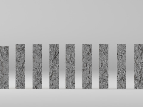 001674 11 пластин Nikolino. Рельєфні панелі на основі сканування 3D Принт Модель