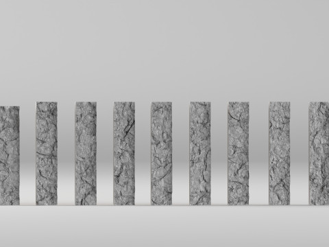 001674 11 пластин Nikolino. Рельєфні панелі на основі сканування 3D Принт Модель