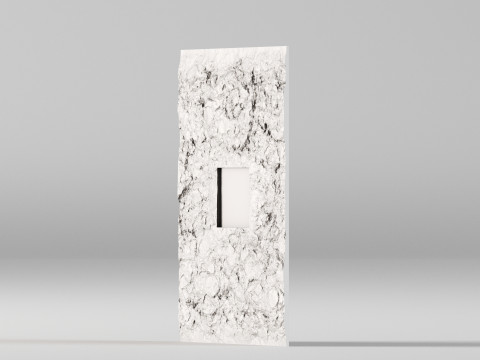 001675 Concrete Wall Panel with Niche 3D Print Model