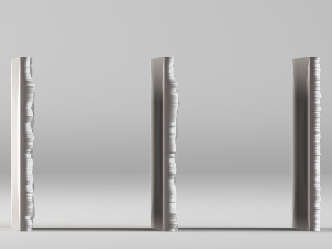 001676 3 कंक्रीट दीवार पैनल 3D प्रिंट मॉडल