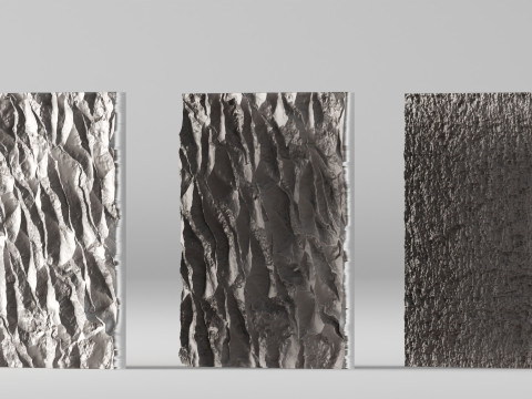 001676 3 कंक्रीट दीवार पैनल 3D प्रिंट मॉडल