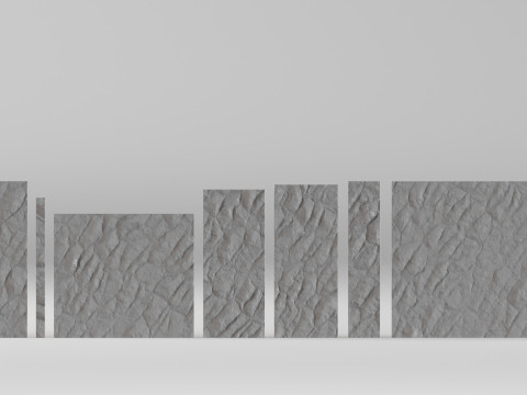 001677 Panel Relief Kit Dinding Beton Modular Model Cetak 3D