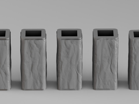 001678 Rosa Rossa Modular Table Support Bases 3D Print Model