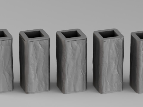 001678 Rosa Rossa モジュラーテーブルサポートベース 3Dプリントモデル