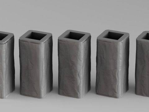 001678 Rosa Rossa モジュラーテーブルサポートベース 3Dプリントモデル