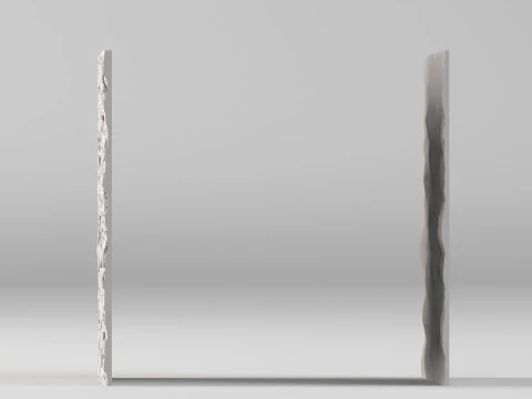 001679 Pain&eacute;is de parede de pedra para impress&atilde;o 3D Modelo de Impressão 3D