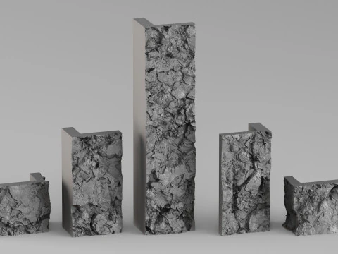 001680 Fireplace Stone Shelf High-Resolution 3D Scan 3D Print Model