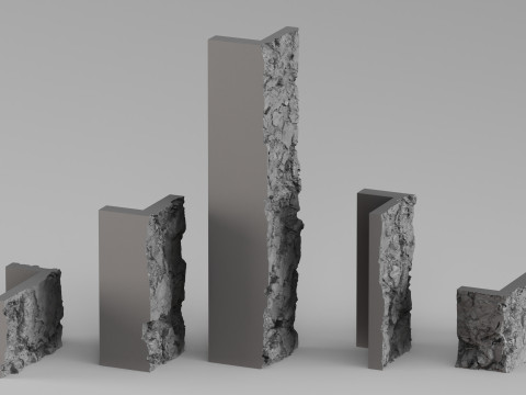 001680 फायरप्लेस स्टोन शेल्फ उच्च-रिज़ॉल्यूशन 3डी स्कैन 3D प्रिंट मॉडल