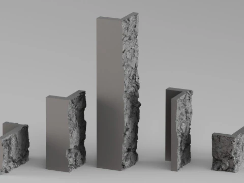 001680 Fireplace Stone Shelf High-Resolution 3D Scan 3D Print Model