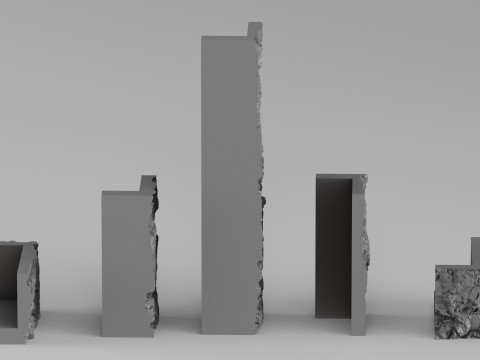 001680 फायरप्लेस स्टोन शेल्फ उच्च-रिज़ॉल्यूशन 3डी स्कैन 3D प्रिंट मॉडल