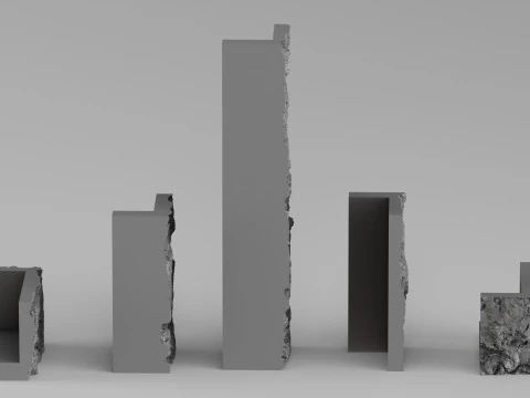 001680 Fireplace Stone Shelf High-Resolution 3D Scan 3D Print Model