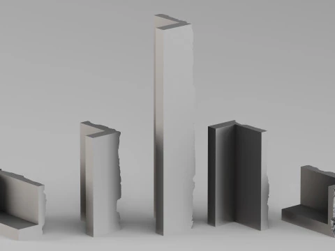 001680 Fireplace Stone Shelf High-Resolution 3D Scan 3D Print Model