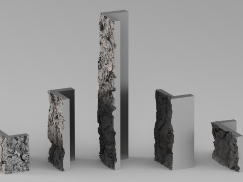 001680 फायरप्लेस स्टोन शेल्फ उच्च-रिज़ॉल्यूशन 3डी स्कैन 3D प्रिंट मॉडल