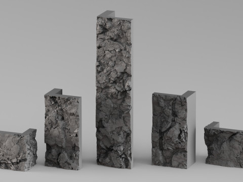 001680 फायरप्लेस स्टोन शेल्फ उच्च-रिज़ॉल्यूशन 3डी स्कैन 3D प्रिंट मॉडल