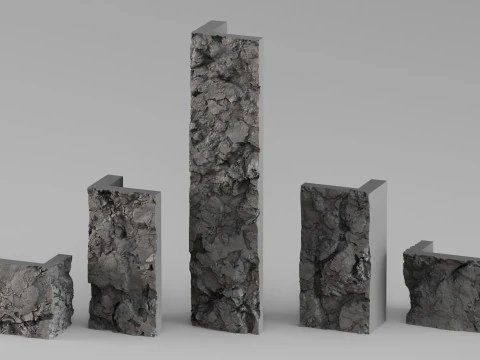 001680 Fireplace Stone Shelf High-Resolution 3D Scan 3D Print Model