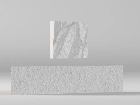 001682 120-Meter Stone Wall 3D Print Model