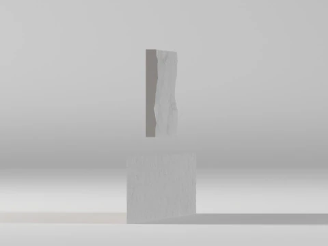 001682 120-Meter Stone Wall 3D Print Model