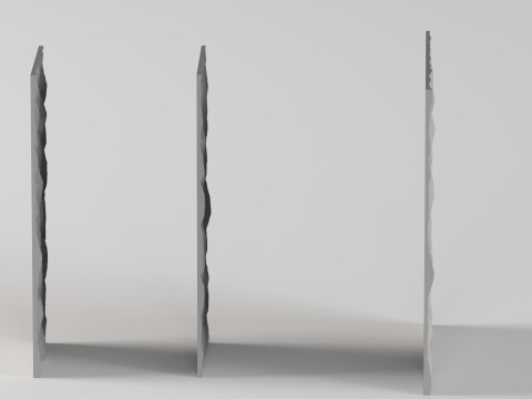 001684 Stone Wall Panel Set 3D Print Model