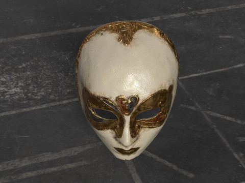 S00078 威尼斯装饰面具 LowPoly 3D 模型