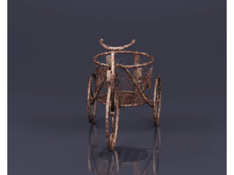S00083 Jardin Metal Bicycle Flower Stand 3D Model