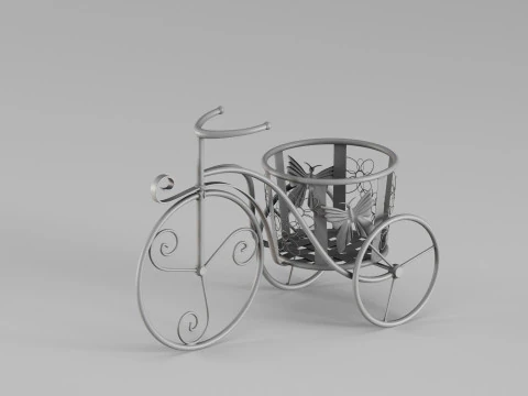 S00083 Jardin металева велосипедна підставка для квітів 3D Принт Модель