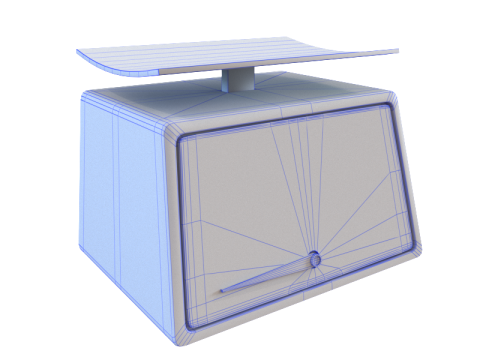 S00037 Vintage Soviet Mechanical Scale 3D Model