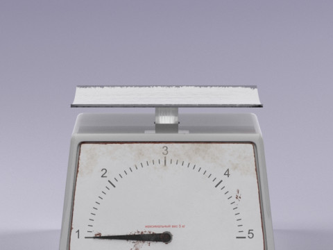 S00037 Vintage Soviet Mechanical Scale 3D Model