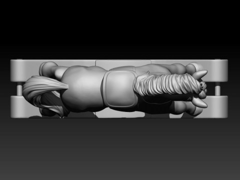 S00057 Klassisches Holzschaukelpferd 3dp 3D Druckmodell