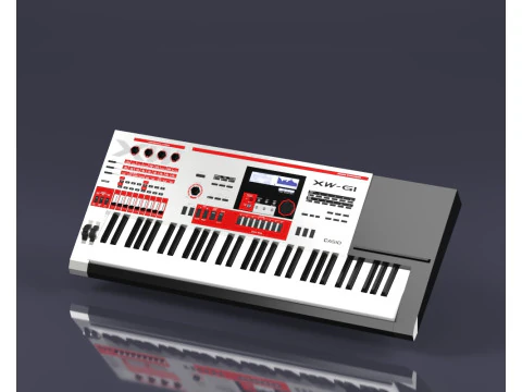 S00069 Electronic Keyboard Synthesizer XW-G1 3D Model
