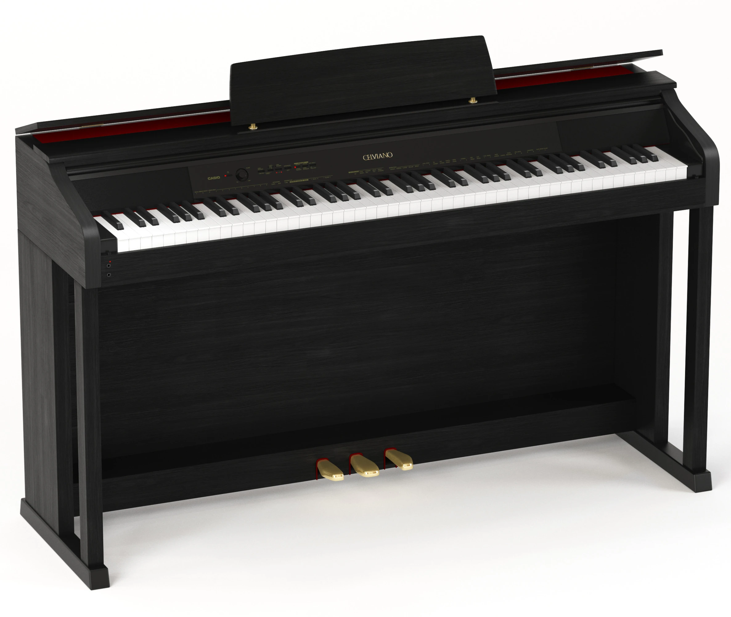 S00064 Casio Celviano AP-460 Digital Piano 3D Model .c4d .max .obj .3ds .fbx .stl .blend 