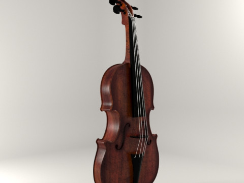 S00045 Realistische klassische Violine 3D Modell