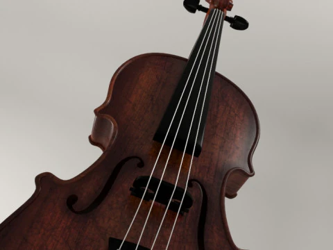 S00045 Realistic Classical Violin 3D Model