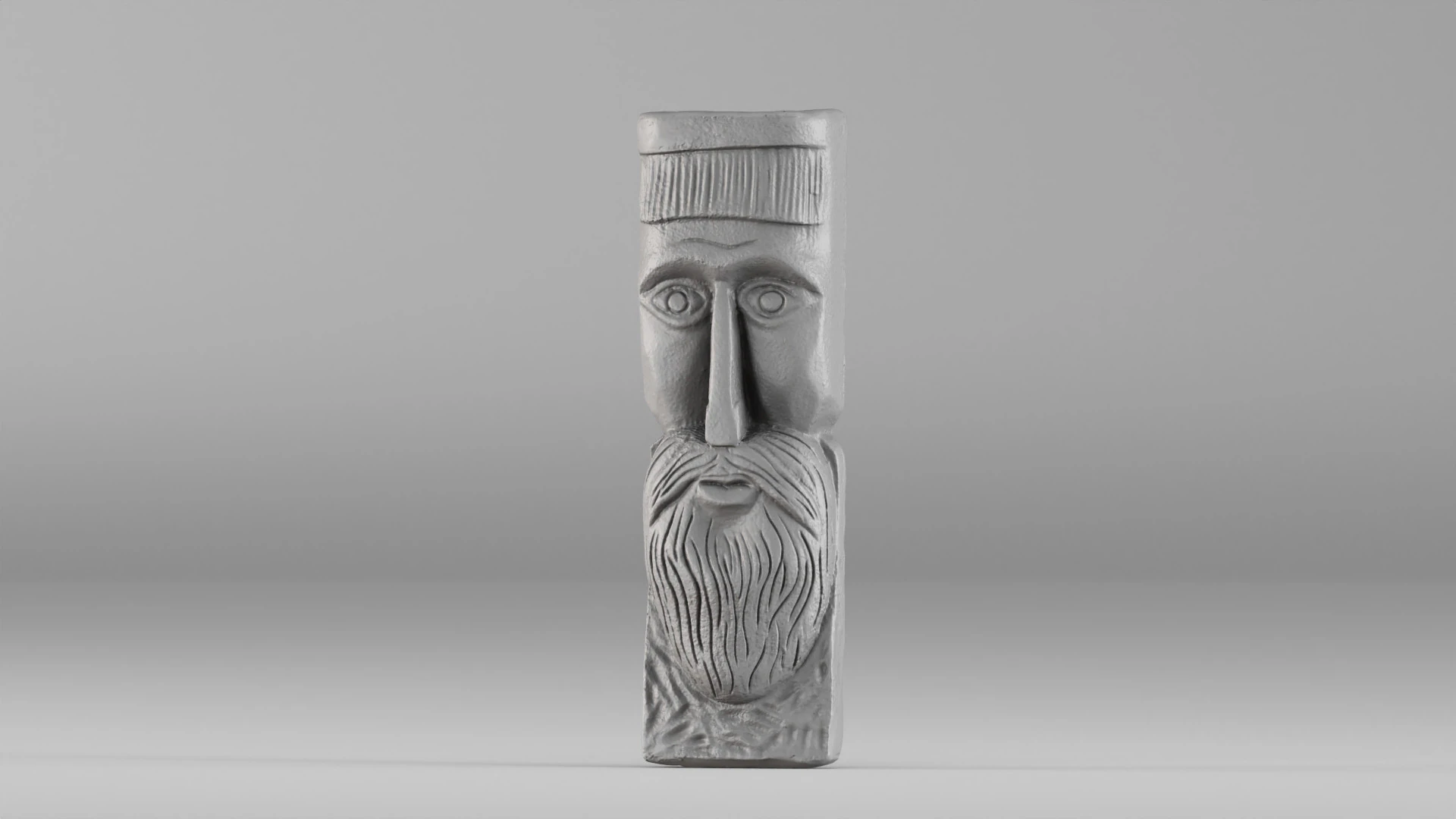 S00073 Frammento di maschera in legno antico intagliato 3dp Modello di stampa 3D .c4d .max .obj .3ds .fbx .stl .blend 