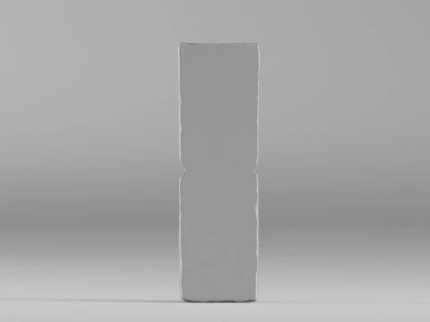 S00073 Frammento di maschera in legno antico intagliato 3dp Modello di stampa 3D