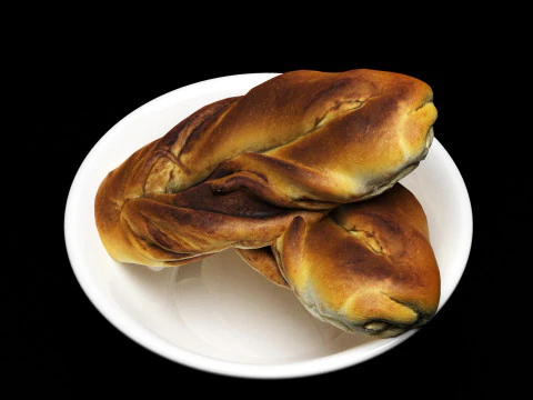 S00007 Pane Rustico Intrecciato Modello 3D