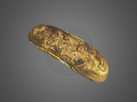 S00008 Rustiek gebakken brood 3D Model