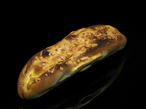 S00008 Rustic Baked Bread Loaf 3D Model