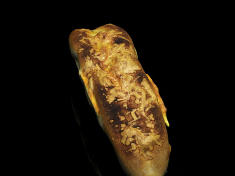 S00008 Rustic Baked Bread Loaf 3D Model