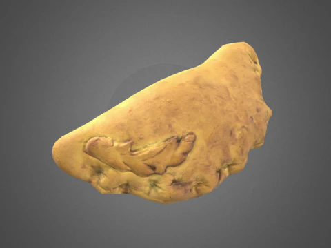 S00010 Rustiek handgebakken brood 3D Model