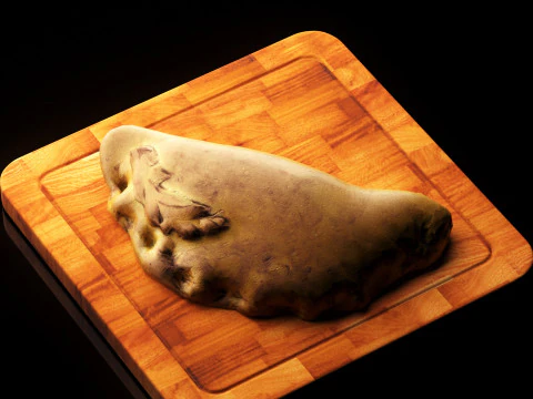 S00010 Rustic Hand-Baked Bread Loaf 3D Model
