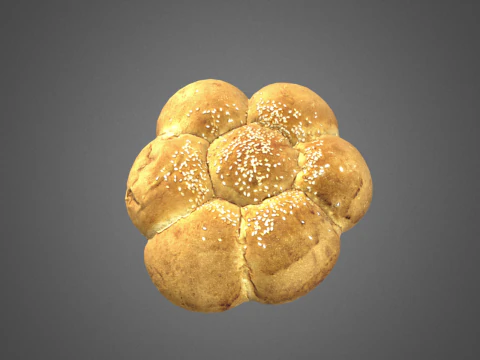 S00011 Sesam uit elkaar te halen brood 3D Model