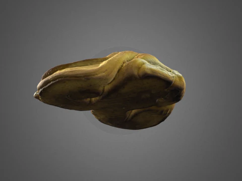 S00012 Heart-Shaped Swirl Bread 3D Model
